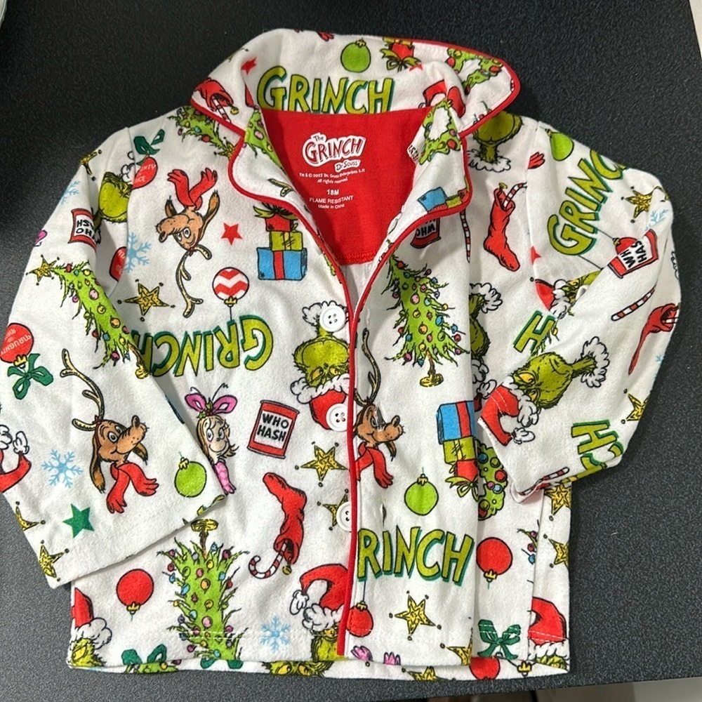 The grinch pajama top